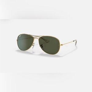 Ray Ban Cockpit Aviator Unisex Sunglasses RB 3362 001 59-14 frame polished gold